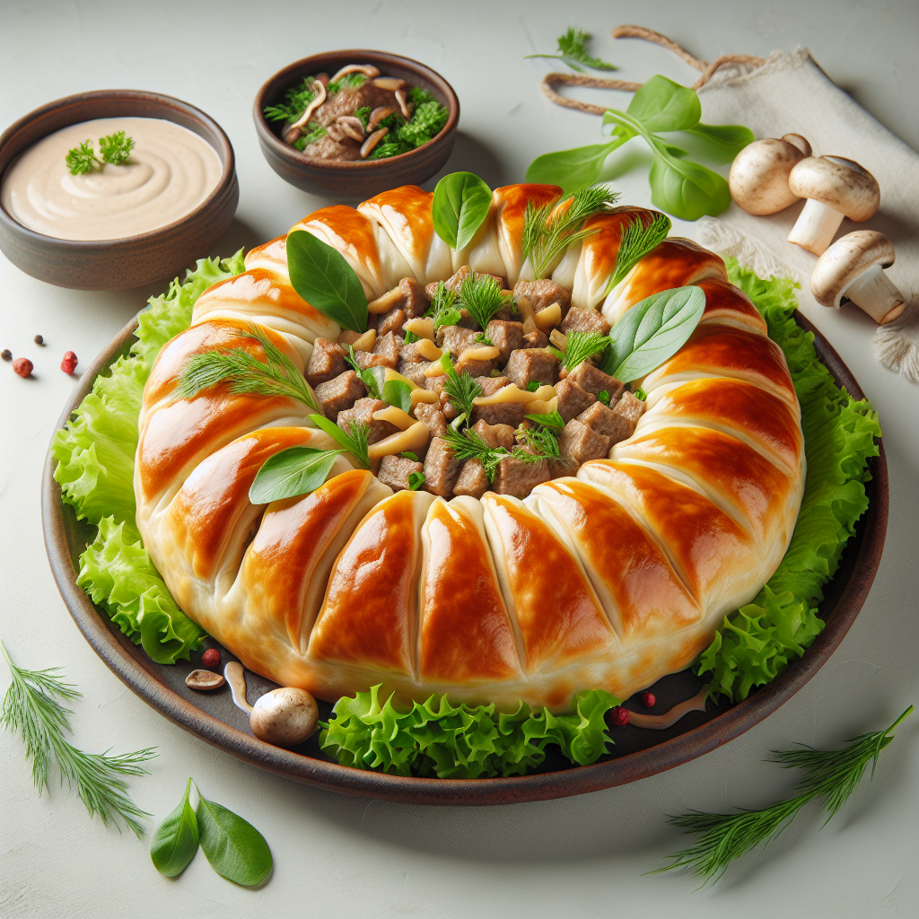 Ечпочмак з картоплею і грибами