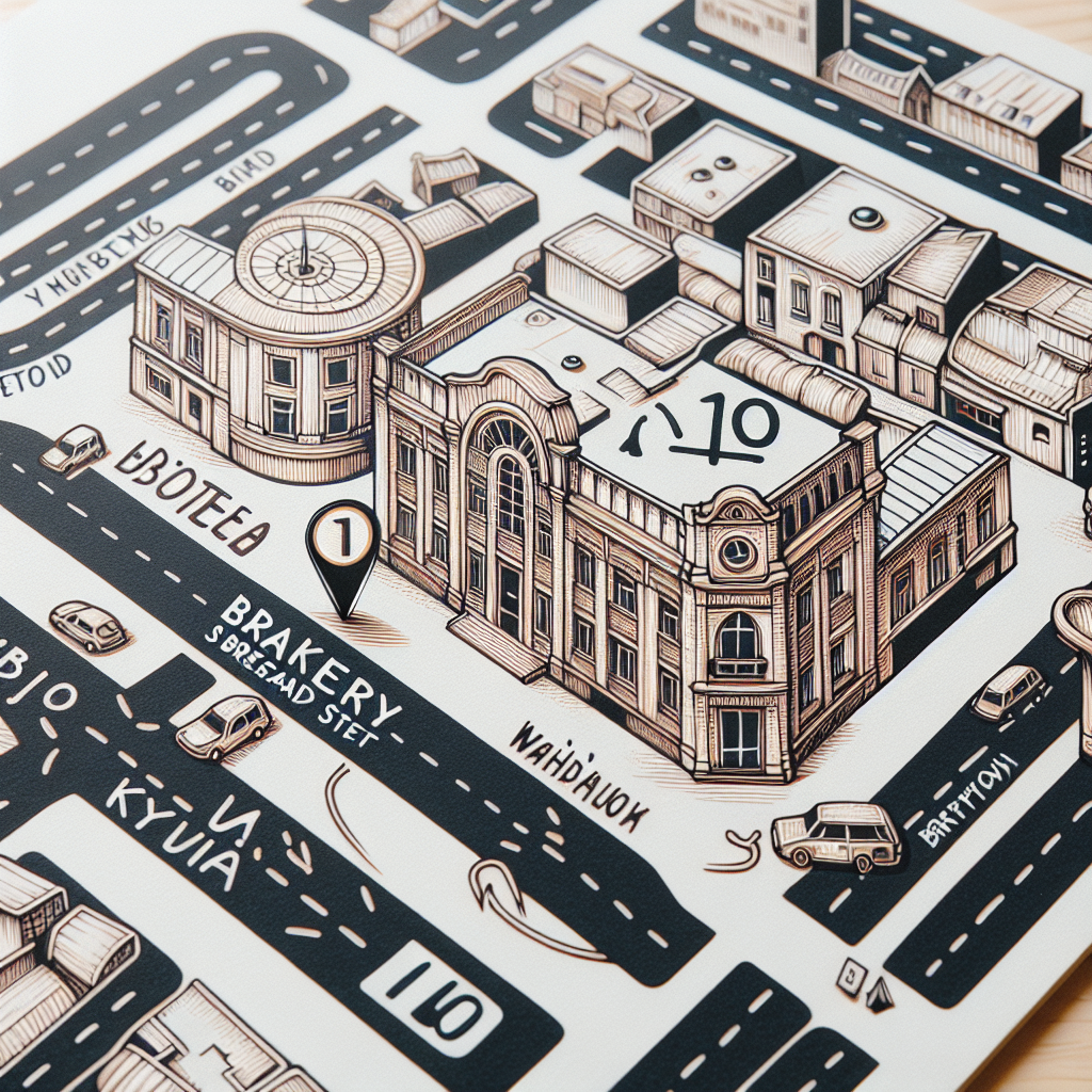 Карта розташування пекарні